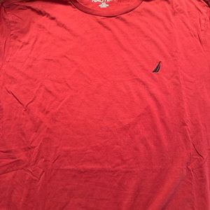 Nautica burgundy short sleeve